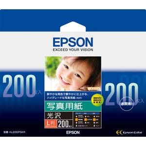 「メール便不可」EPSON ＫＬ２００ＰＳＫＲ 写真用紙　光沢 (KL200PSKR)<br>エプソン 7416453<br>rei  【jyu】